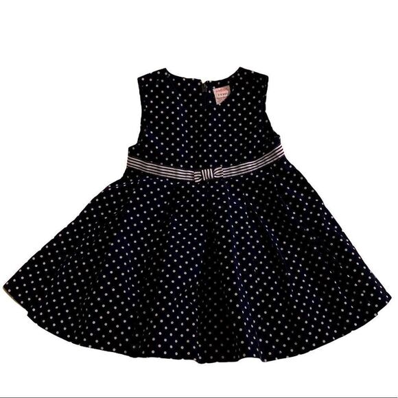 Gymboree blue white polka dot dress 3-6 mo - Picture 1 of 6